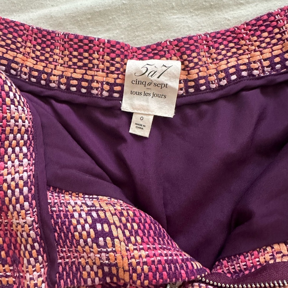 Plaid Women's Shorts in Pink and Purple - Picture 2 of 2